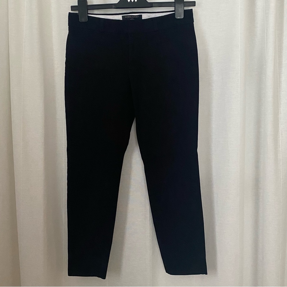 Banana Republic Sloan Black Capri Pants Sz 0